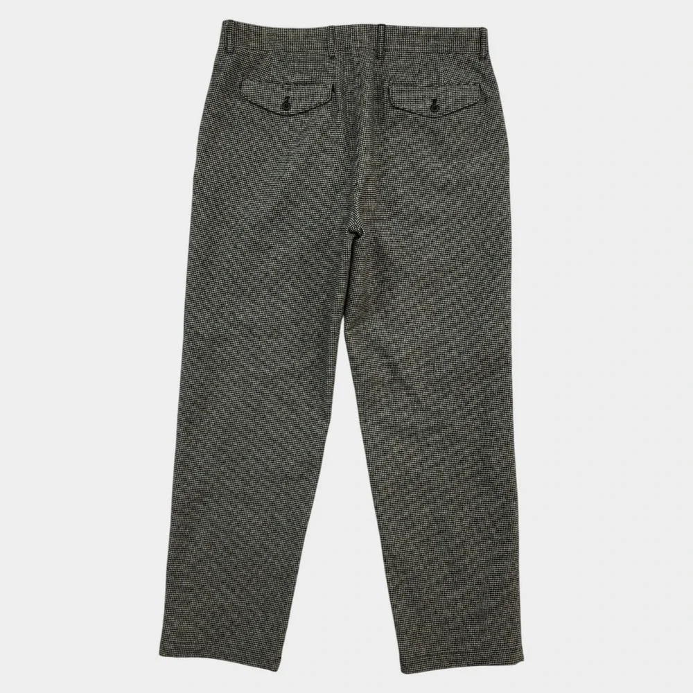 J.Crew Classic Relaxed Wool Houndstooth Pants Trousers Mens 35x32 Casual Dress